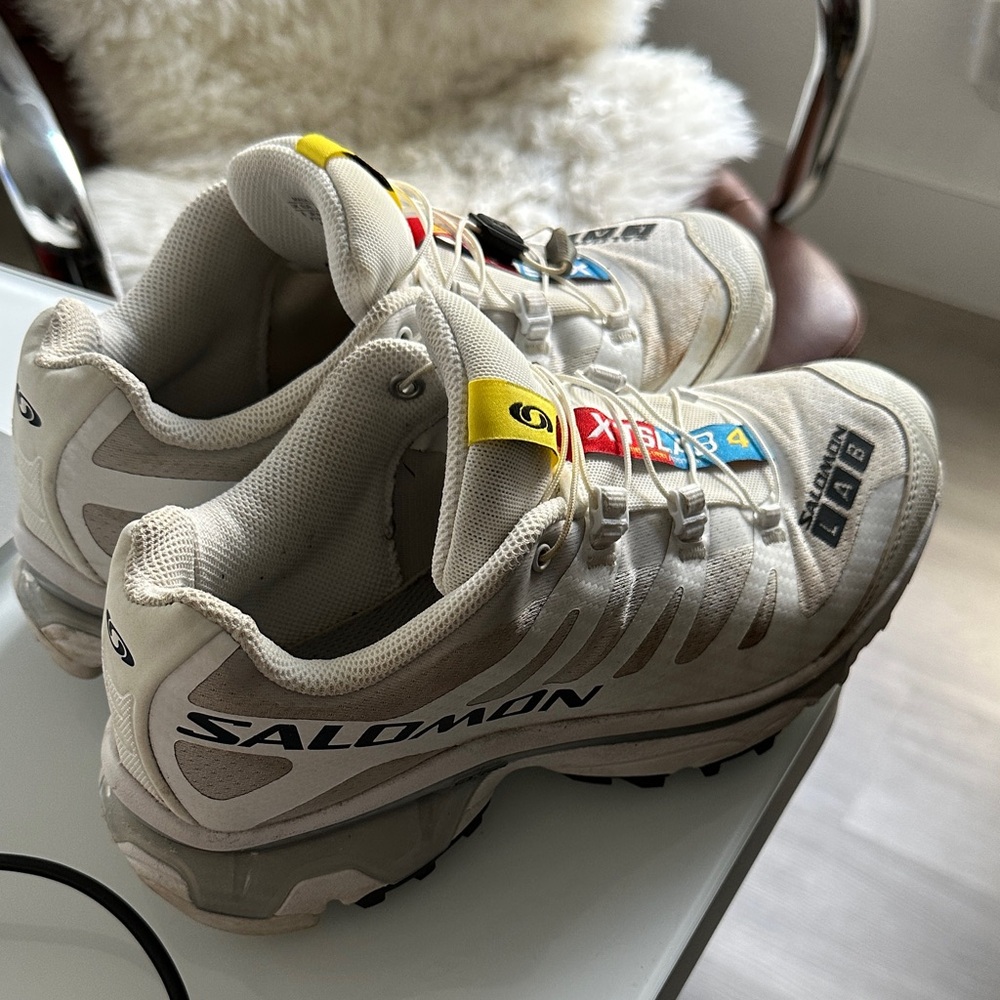 Salomon White and Multicolor Trail Shoes